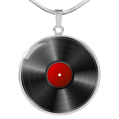 Vinyl Record Pendant - Retro music lover necklace