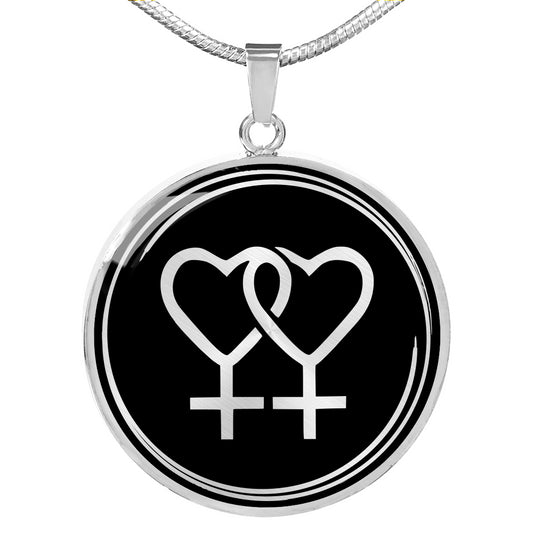 Double Venus Necklace - Lesbian Valentine's day gift