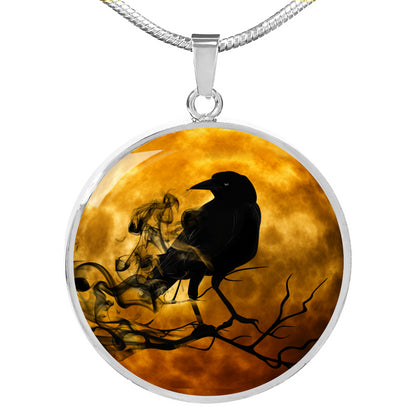 Raven Necklace - Crow Necklace - Gothic jewelry