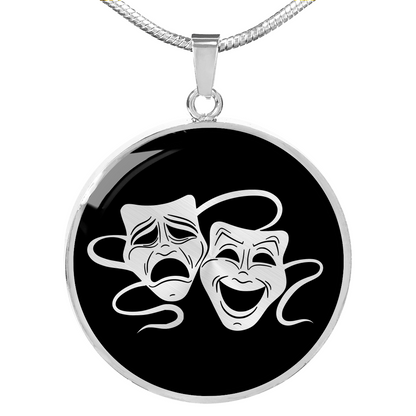 Drama Necklace - Theater Mask Necklace