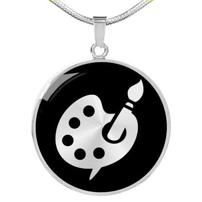 Artist Palette Necklace - Artist Gift
