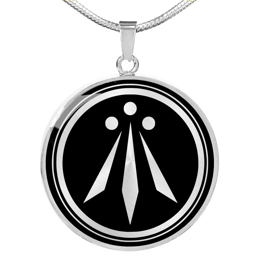 Personalized Awen Necklace - Druid Pendant