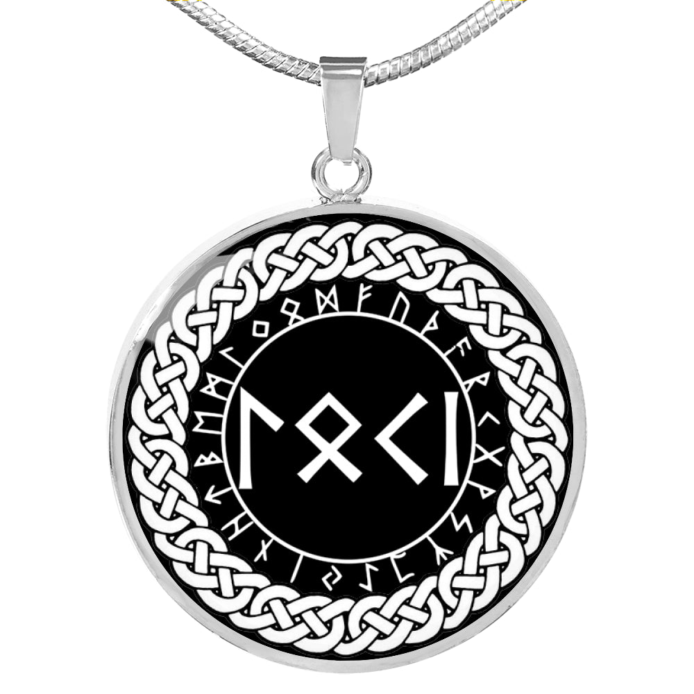 Loki Pendant - Loki Runes Necklace