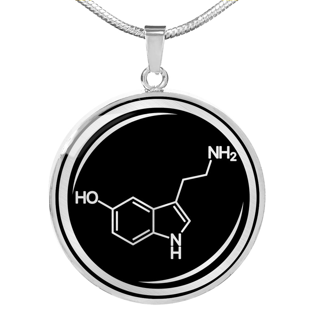 Serotonin Molecule Necklace - Happiness Hormone