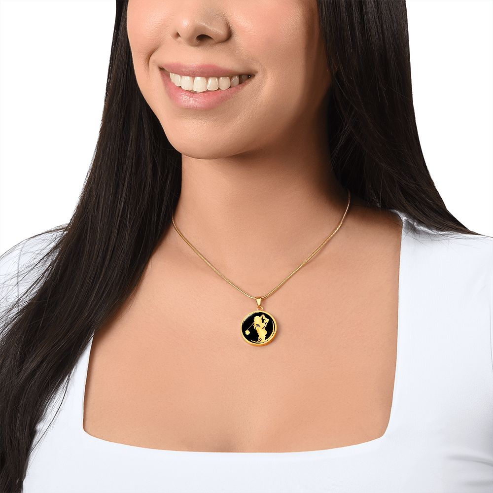 Woman Golf Necklace
