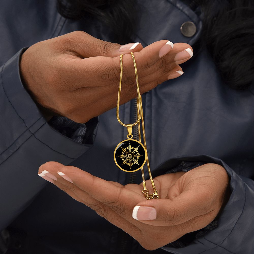 Dharma Wheel Necklace