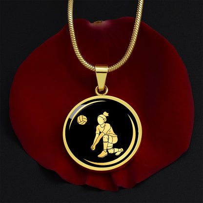 Woman Volleyball Necklace