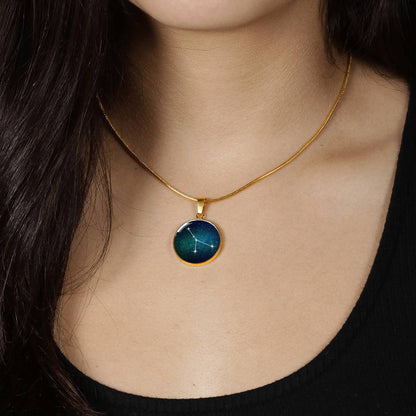 Cancer Necklace - zodiac necklace, constellation necklace