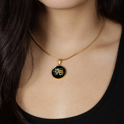 Drama Necklace - Theater Mask Necklace
