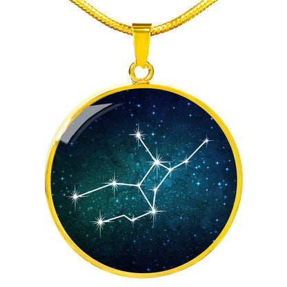 Virgo Necklace - zodiac necklace, constellation necklace