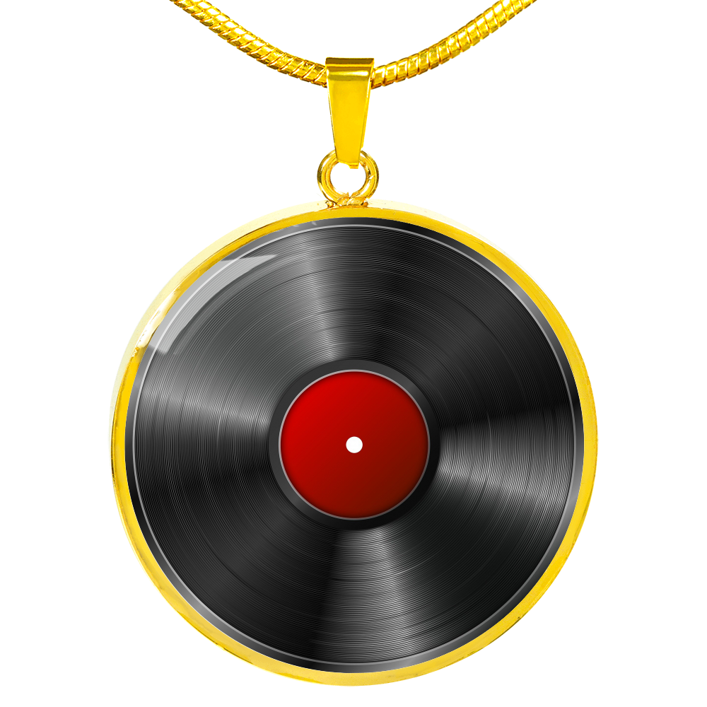 Vinyl Record Pendant - Retro music lover necklace