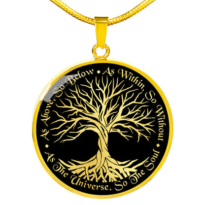 Wicca Tree Of Life Necklace