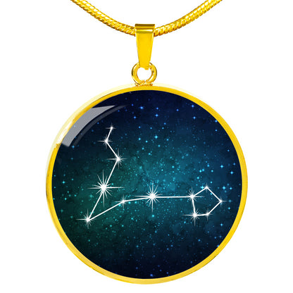 Pisces Necklace - zodiac necklace, constellation necklace