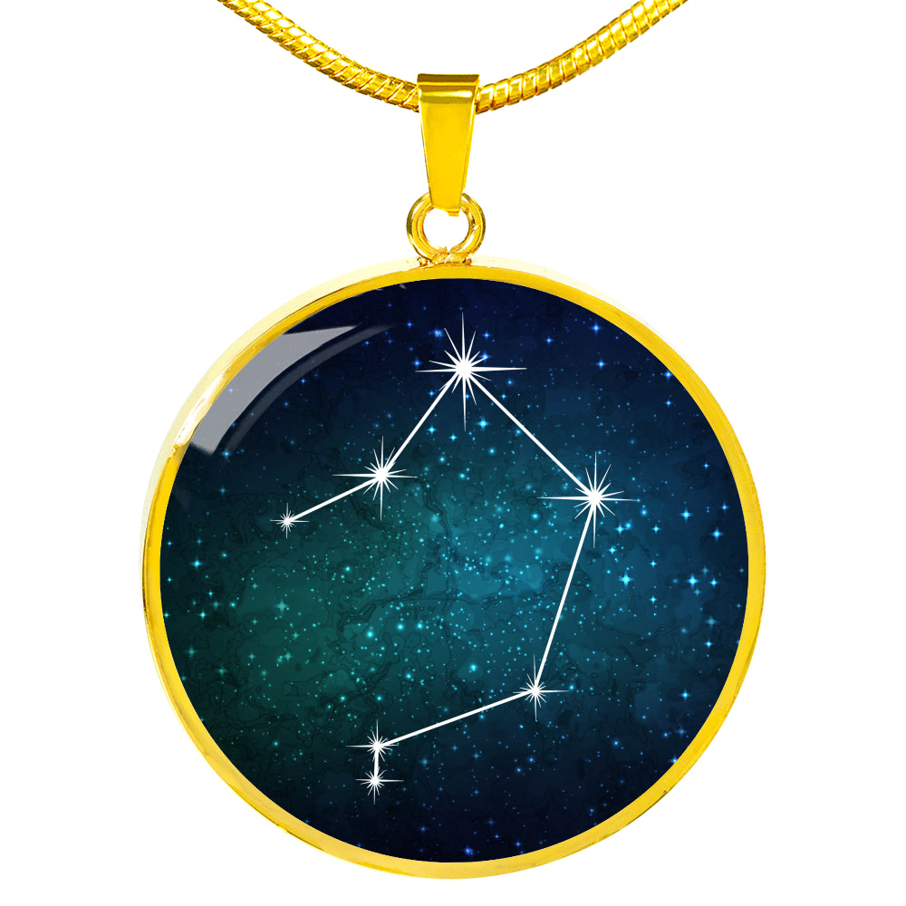 Libra Necklace - zodiac necklace, constellation necklace