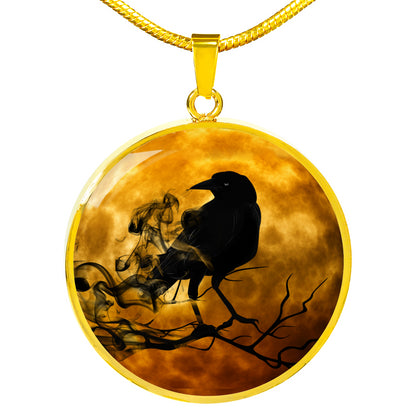 Raven Necklace - Crow Necklace - Gothic jewelry