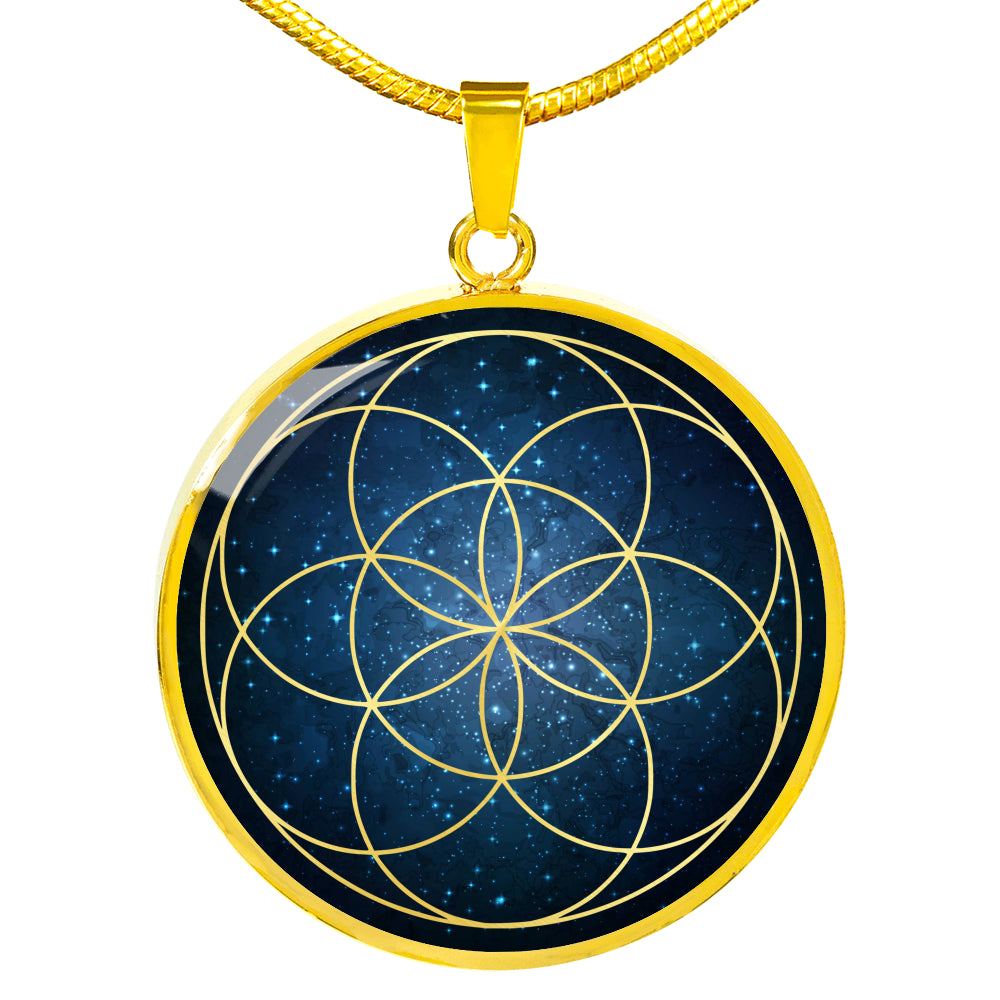 Seed Of Life Pendant - Sacred Geometry Necklace