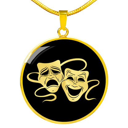 Drama Necklace - Theater Mask Necklace