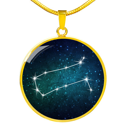 Gemini Necklace - zodiac necklace, constellation necklace