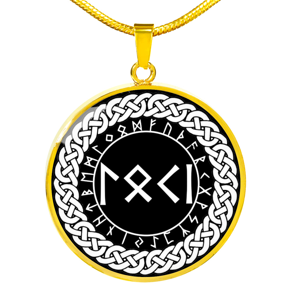 Loki Pendant - Loki Runes Necklace