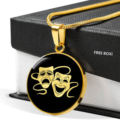 Drama Necklace - Theater Mask Necklace