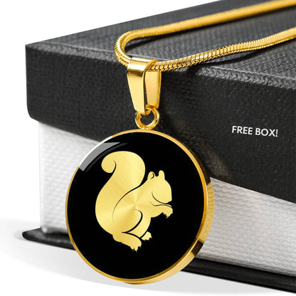 Squirrel Necklace - Squirrel Gift