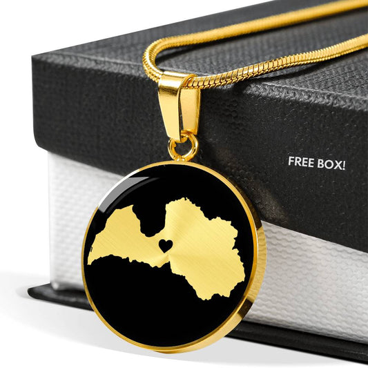 Latvia Necklace - Latvia Gift