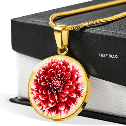 Dahlia Flower Necklace