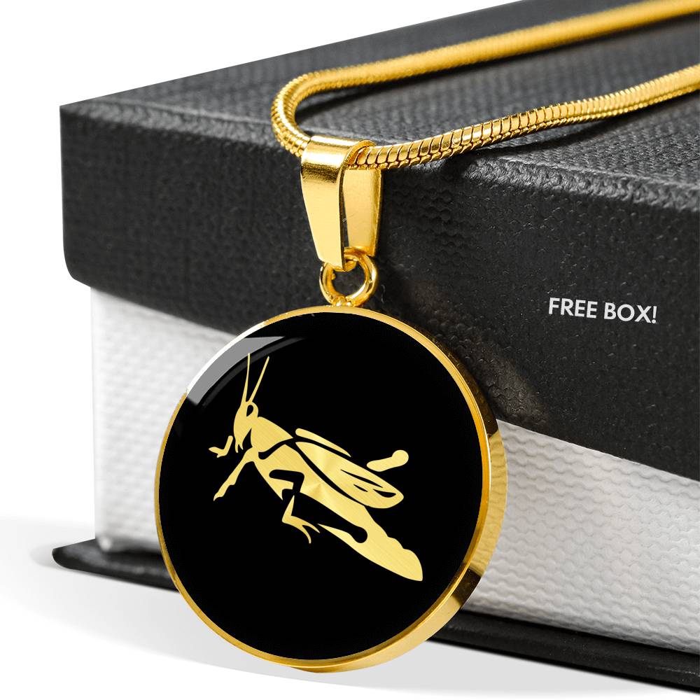 Grasshopper Necklace - Grasshopper Gift