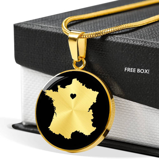 France Necklace - France Gift