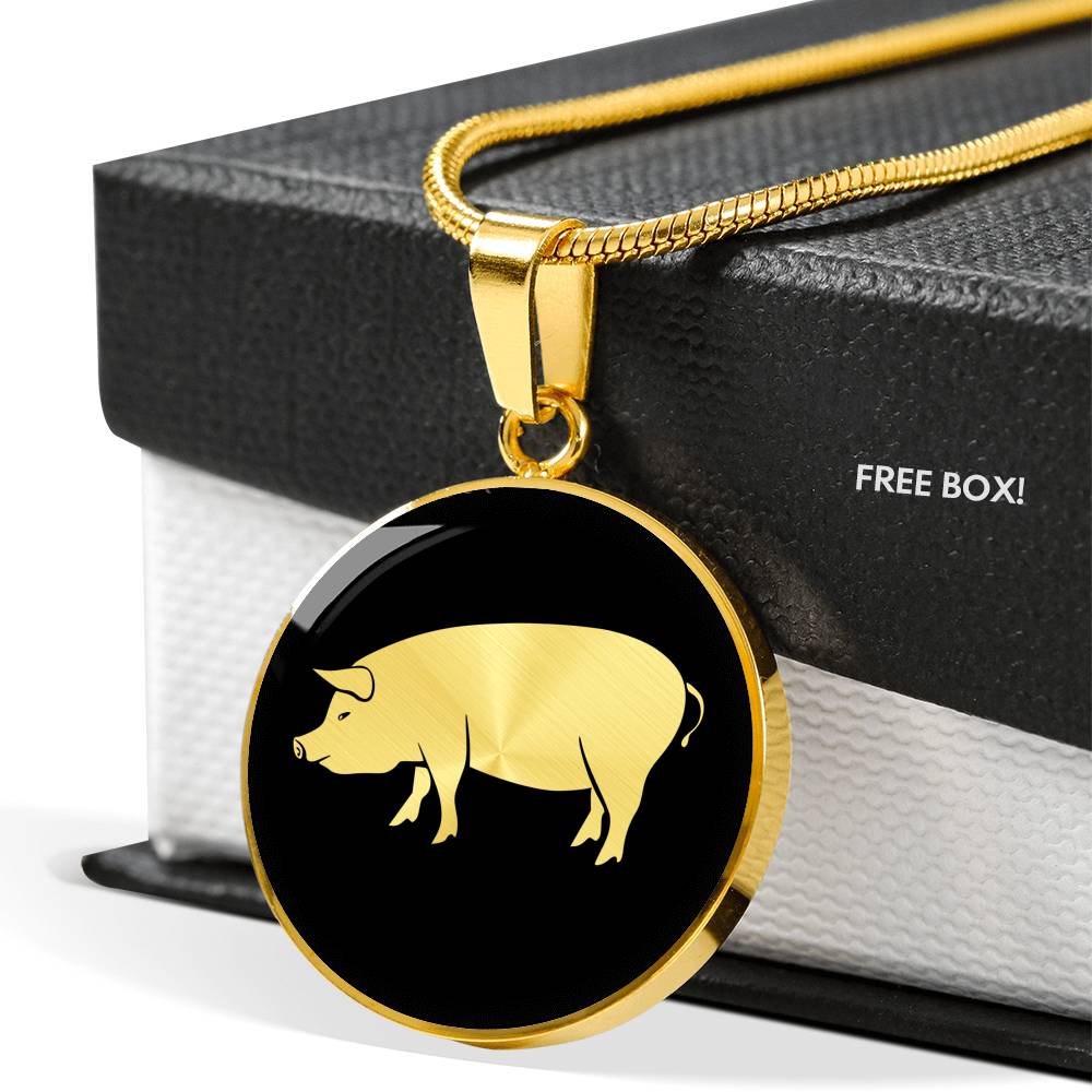 Pig Necklace - Pig Gift