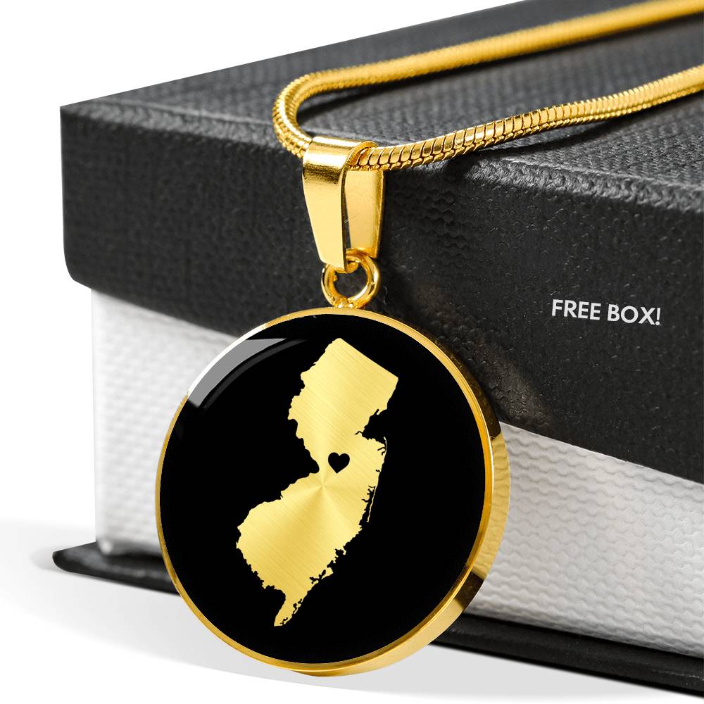 New Jersey Necklace - New Jersey Gift