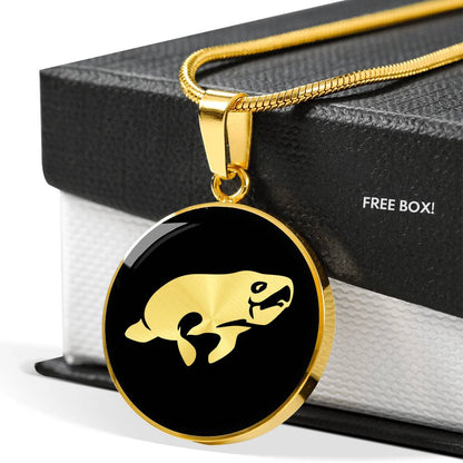 Manatee Necklace - Sea Cow Pendant