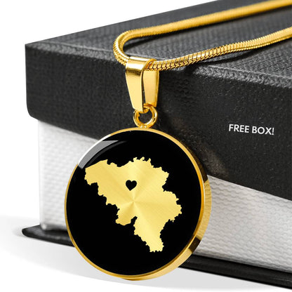 Belgium Necklace - Belgium Gift