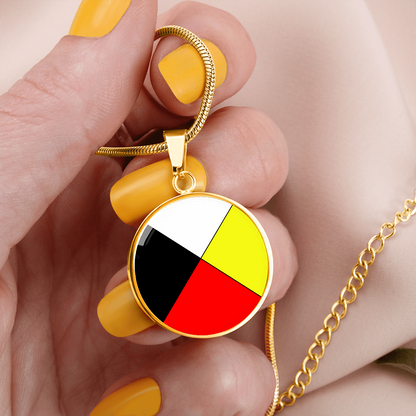 Native American Medicine Wheel Necklace