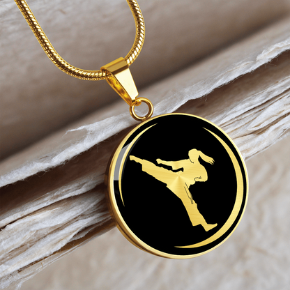 Woman Karate Necklace