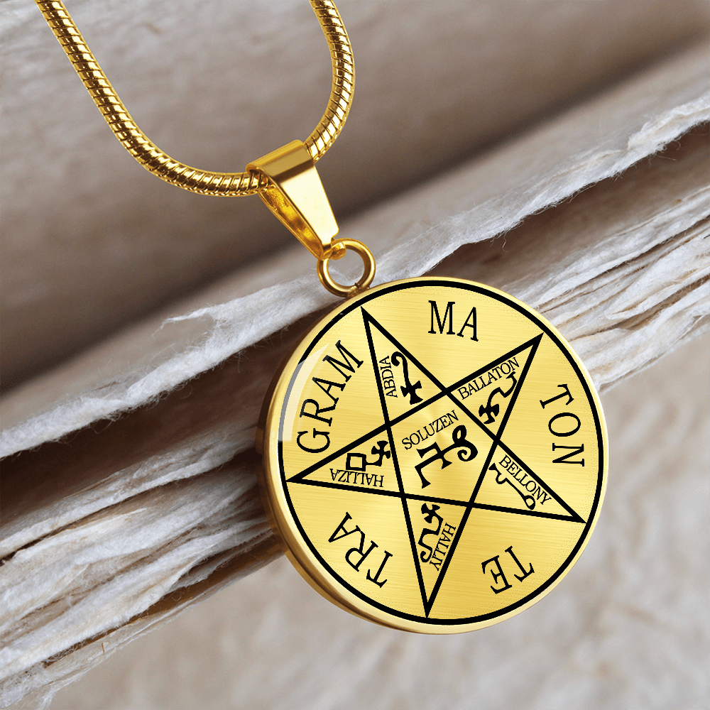 Tetragrammaton Necklace Pentagram of Solomon Pendant