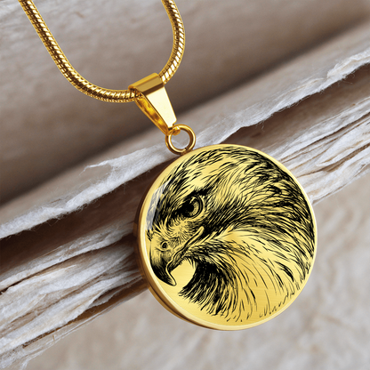 Red Tailed Hawk Necklace