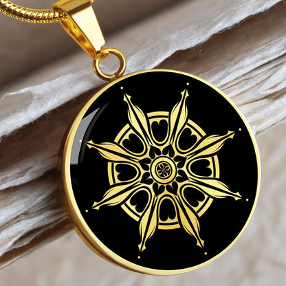 Dharma Wheel Necklace