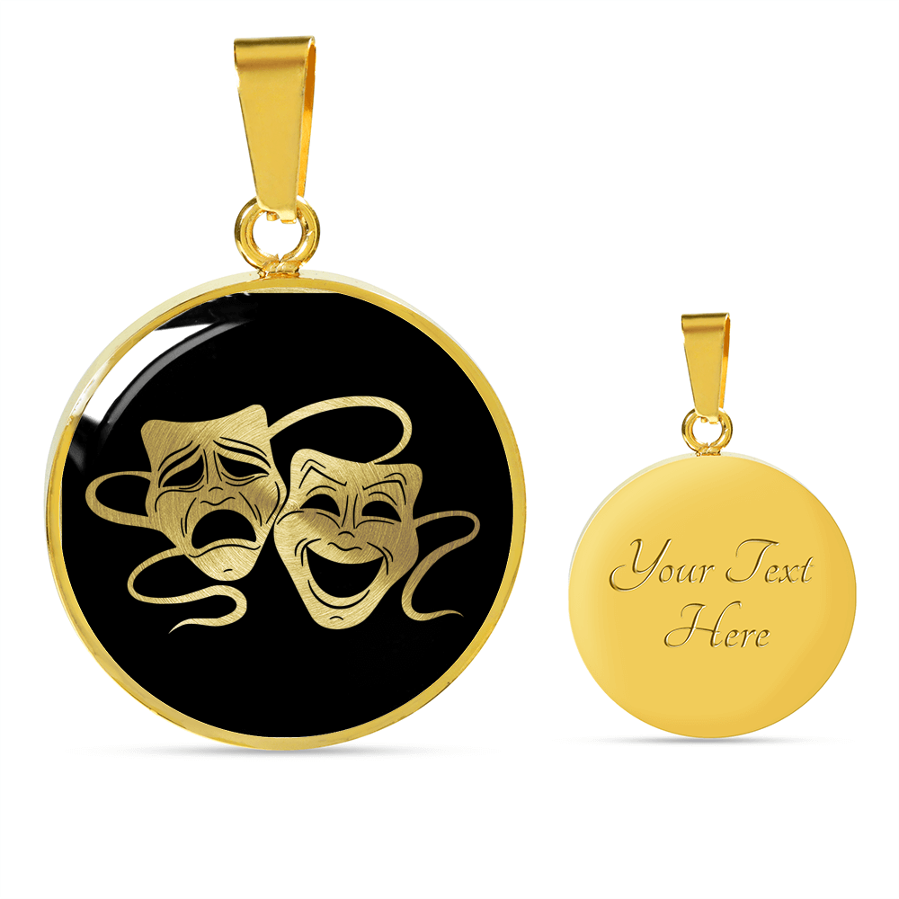 Drama Necklace - Theater Mask Necklace