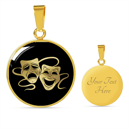 Drama Necklace - Theater Mask Necklace