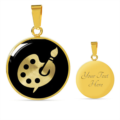 Artist Palette Necklace - Artist Gift