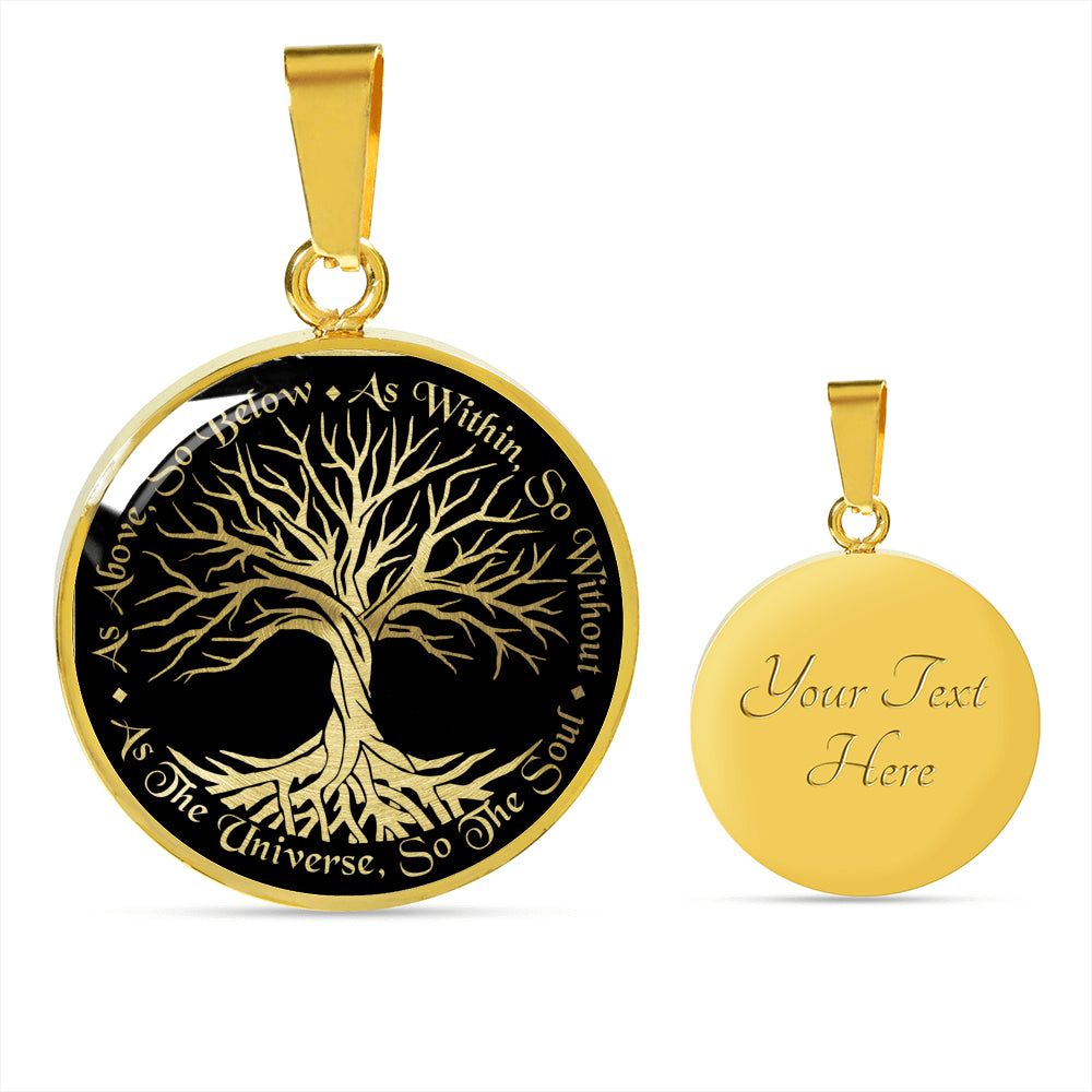 Wicca Tree Of Life Necklace