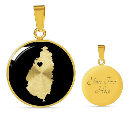 Saint Lucia Necklace - Saint Lucia Gift