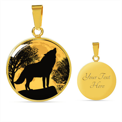 Moon & Wolf Necklace - Wolf Pendant