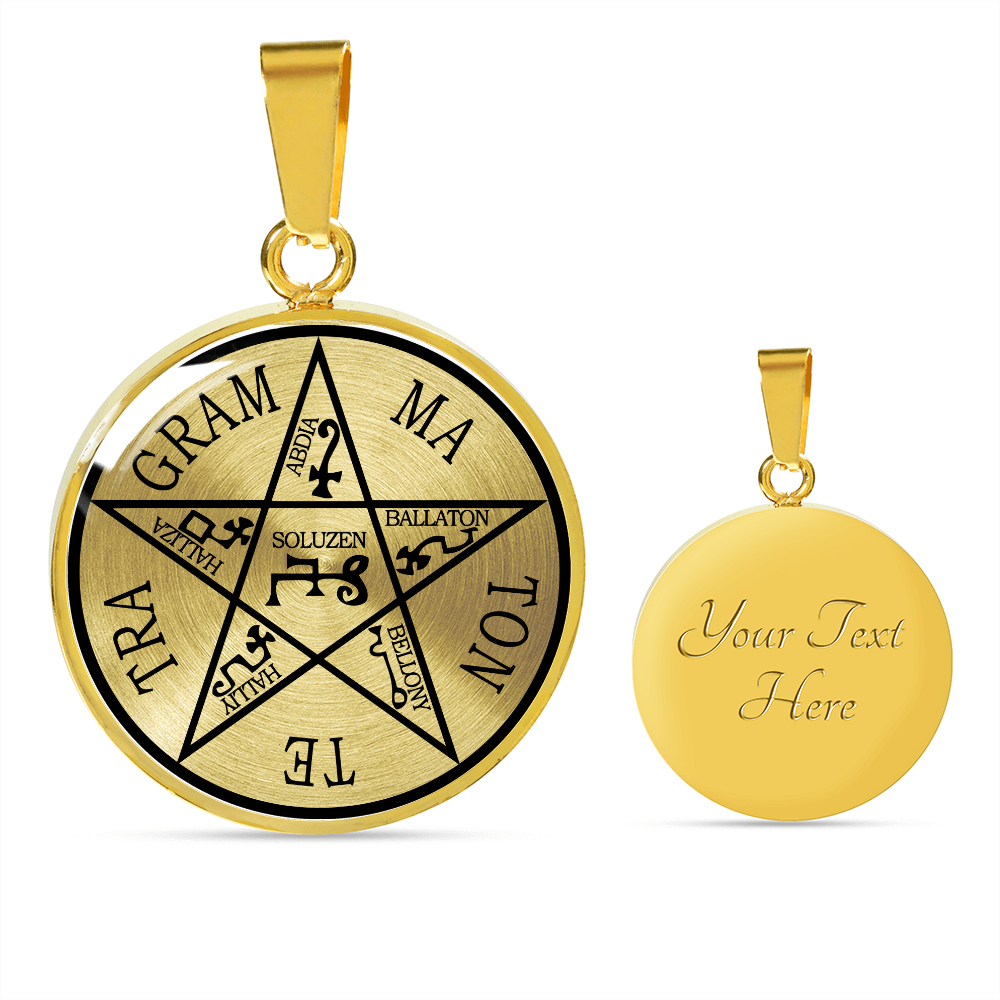 Tetragrammaton Necklace - Pentagram of Solomon Pendant
