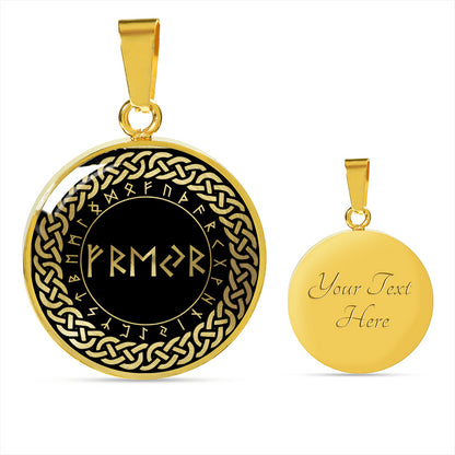 Freyr Pendant - Freyr runes Necklace