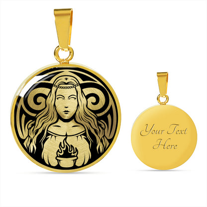 Brighid necklace - Celtic Hearth Goddess