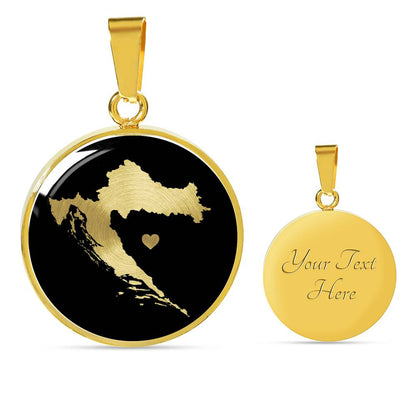 Croatia Necklace - Croatia Gift