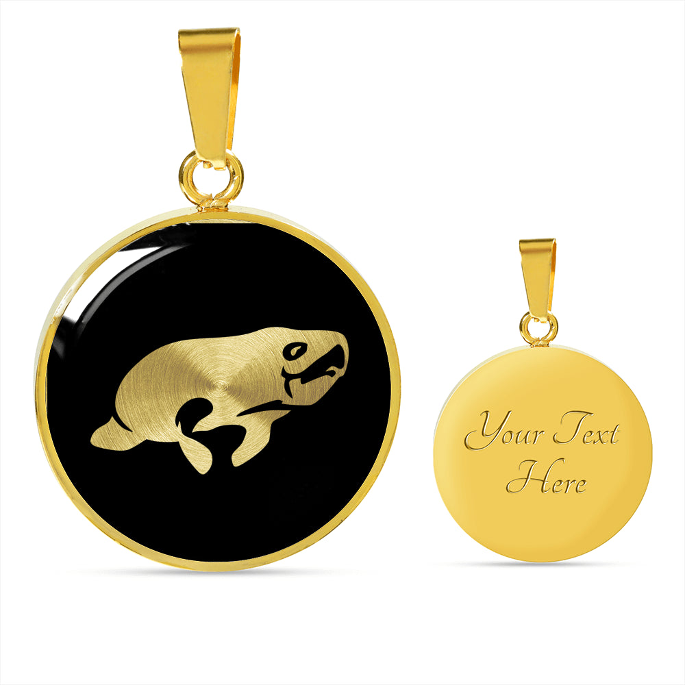 Manatee Necklace - Sea Cow Pendant