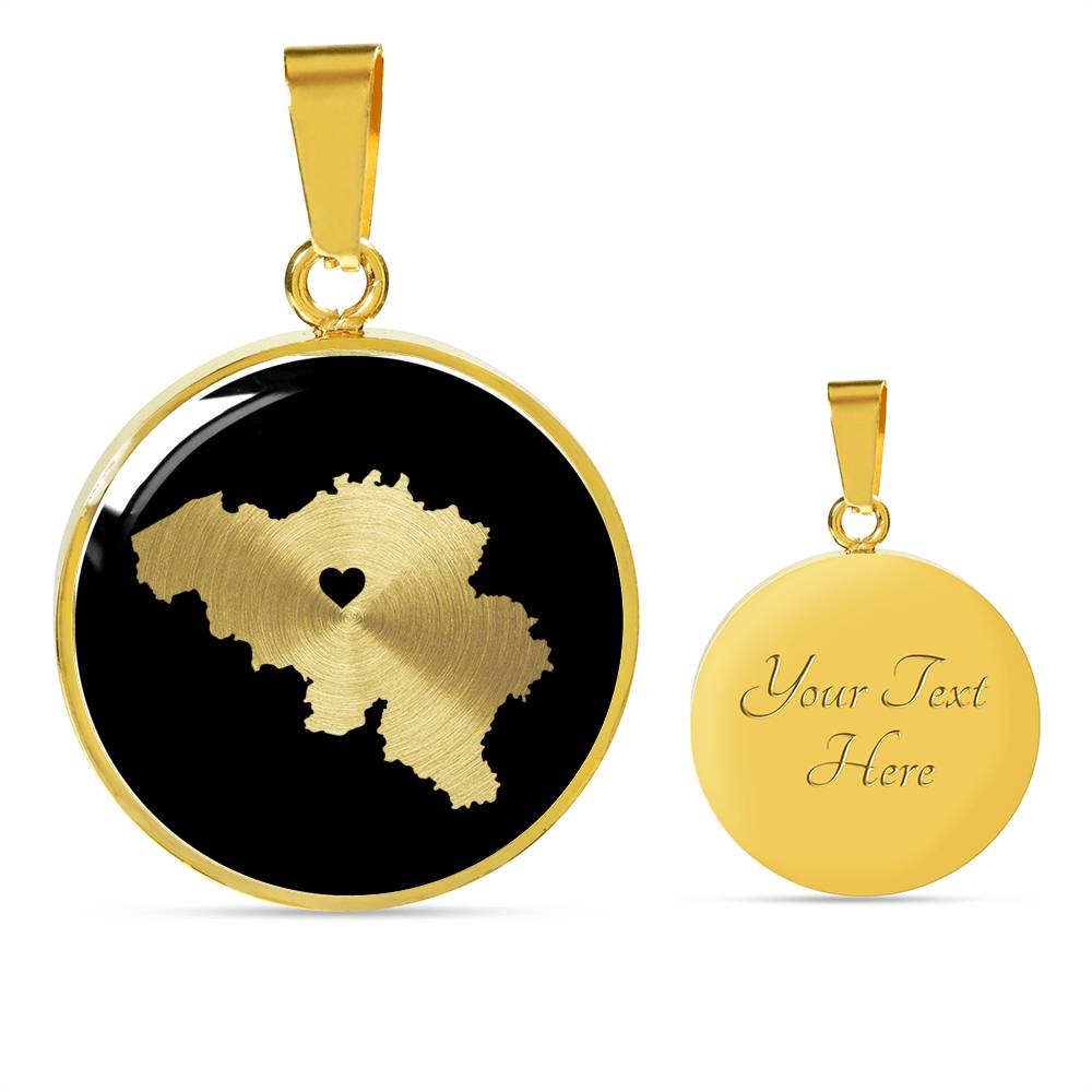 Belgium Necklace - Belgium Gift